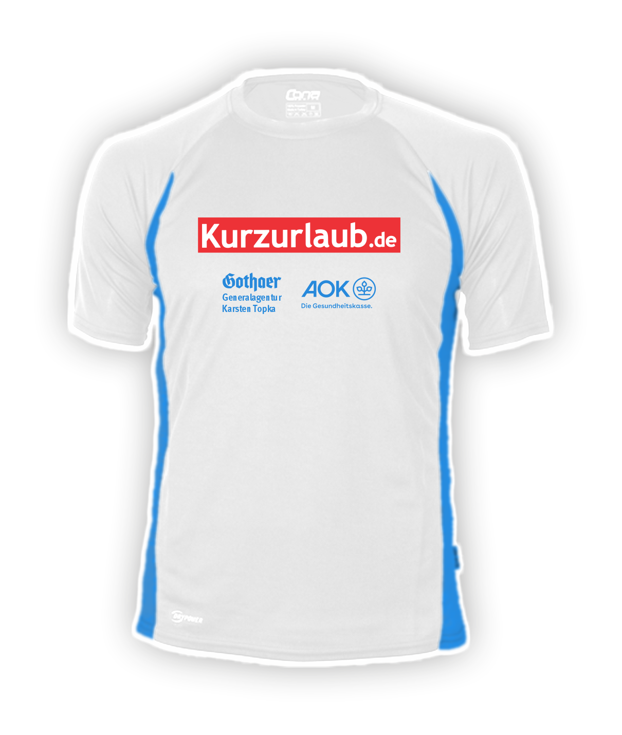 Vorderseite vom T-Shirt Nachtlauf Schwerin 2023